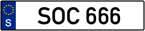 Truck License Plate